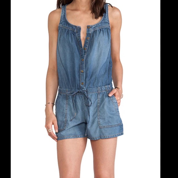 Current/Elliot Jean Denim Ruby Romper size 1 - Picture 16 of 16